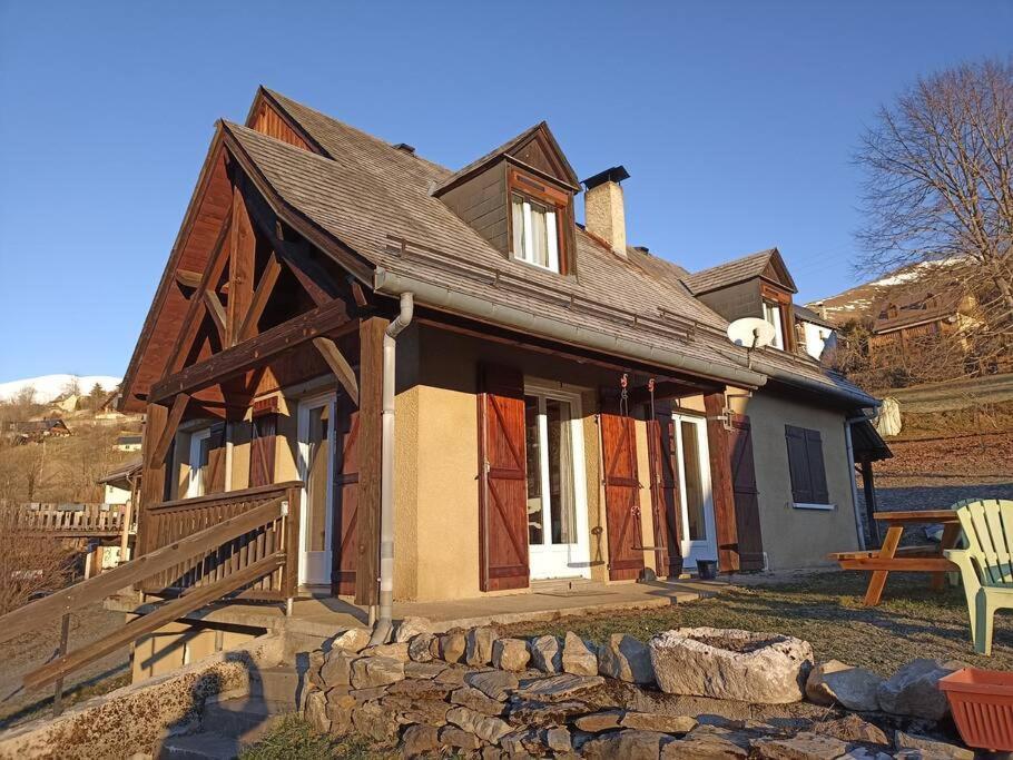 Maison De Montagne Au Calme Avec Cheminee Poubeau Экстерьер фото
